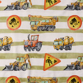 Digital Cotton Jersey Werkverkeer Groen