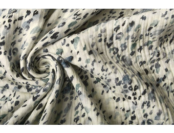 Double Gauze Fabric Leona Multi 1