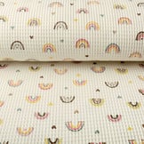 Waffle Rainbow with Hearts Creme