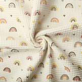 Waffle Rainbow with Hearts Creme