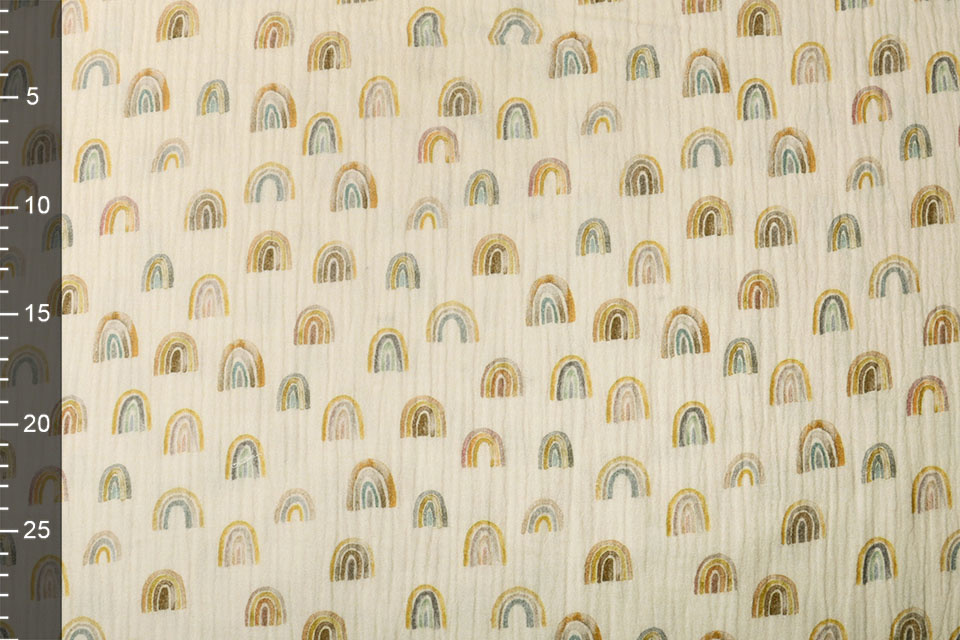 Hydrofiel Stof Regenboog Naturel