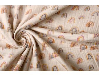 Hydrofiel Stof Regenboog Licht Poeder Roze