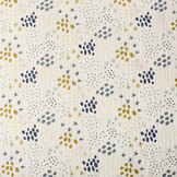 Baumwoll Musselin Stoff Punkte und Sterne Creme