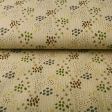 Double Gauze Fabric Dots and Stars Sand