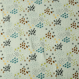 Double Gauze Fabric Dots and Stars Light Old Green