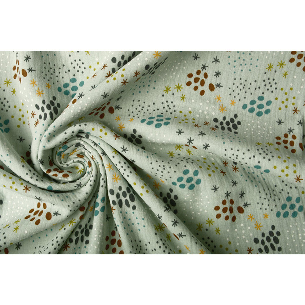 Hydrofiel Stof Stippen Sterren Licht YES Fabrics hydrofiel-stof-stippen-sterren-licht-yes-fabrics