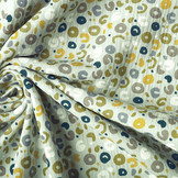 Double Gauze Fabric Panther Light Old Green