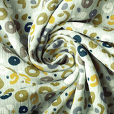 Double Gauze Fabric Panther Light Old Green