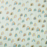 Hydrofiel Stof Regenboog Licht Blauw-Groen