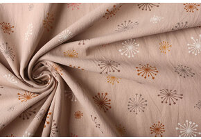 100% Gewaschene Baumwolle Löwenzahn Puderrosa