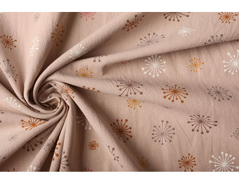 100% Gewaschene Baumwolle Löwenzahn Puderrosa