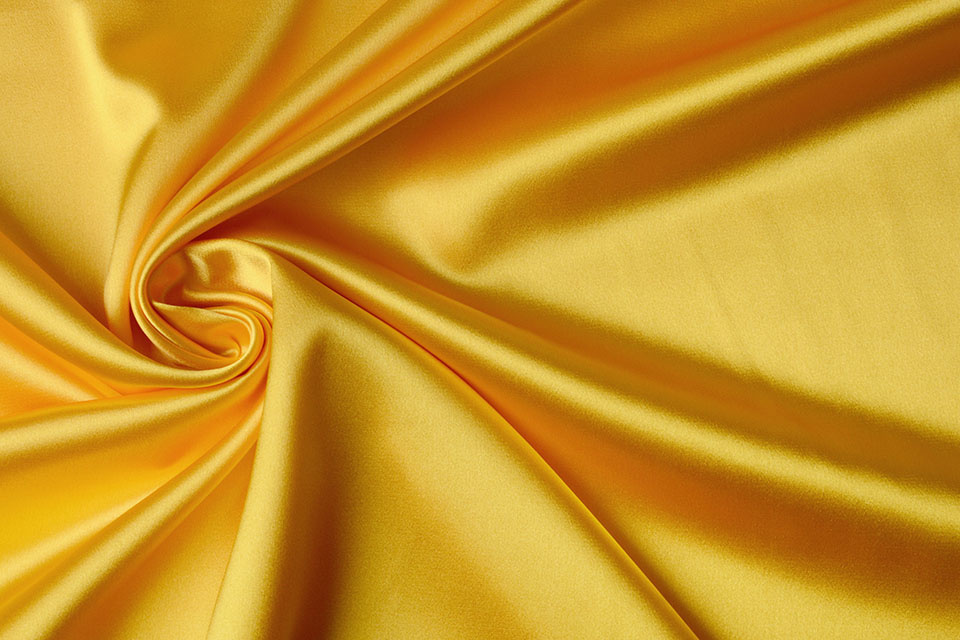 Crêpe Satin Citron Yellow