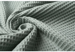 Waffle Pique Fabric Old Green