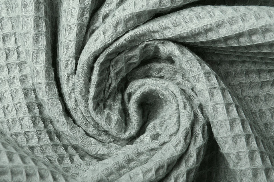 Wafel Katoen Oud Groen