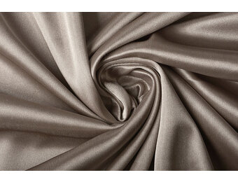 Charmeuse Voering Donker Taupe