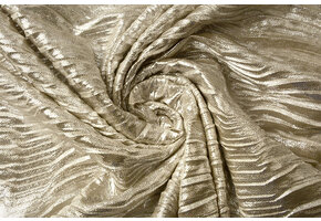 Pleated Lamé Light Gold
