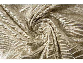 Pleated Lamé Light Gold