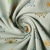 100% Gewassen Katoen Paardenbloem Licht Oud Groen