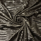 Pleated Lamé Anthracite