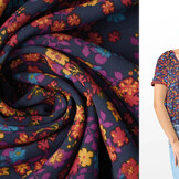 Fijne Crêpe Viola Multi 2