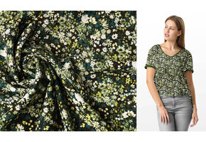 Fine Crêpe Fleurs Multi 3