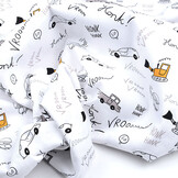 100 % digitale Baumwolle Vroom Vroom