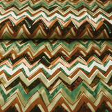 100% Viscose Confuso ZigZag Green