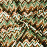 100% Viscose Confuso ZigZag Groen