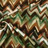 100% Viskose Confuso ZigZag Grün