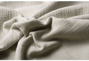 Double Gauze Fabric Grey-Beige