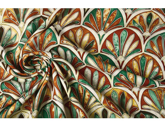 100% Viskose Terazi Brique