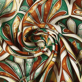 100% Viskose Terazi Brique