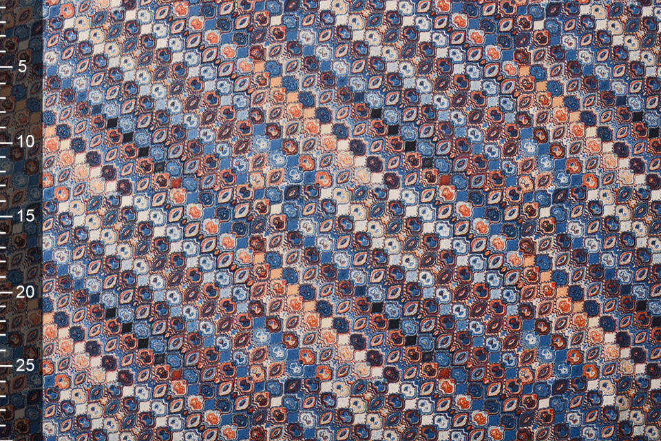 100% Viskose Seli Blau