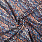 100% Viscose Seli Blauw