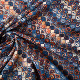 100% Viskose Seli Blau