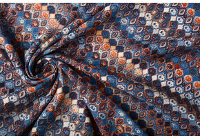 100% Viskose Seli Blau