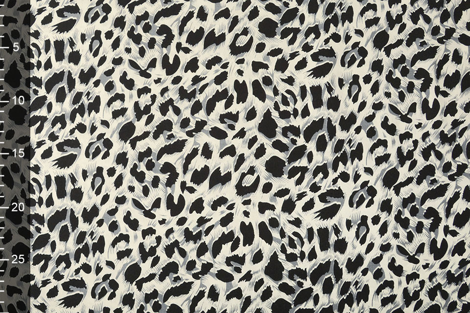 100% Viscose Madoa Grijs