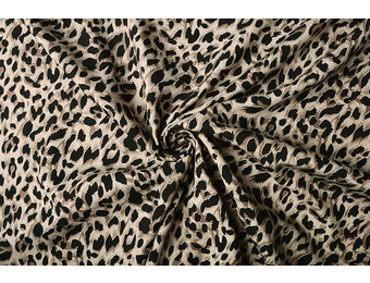 100% Viscose Madoa Brown