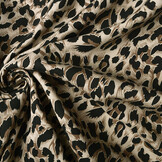 100% Viscose Madoa Bruin