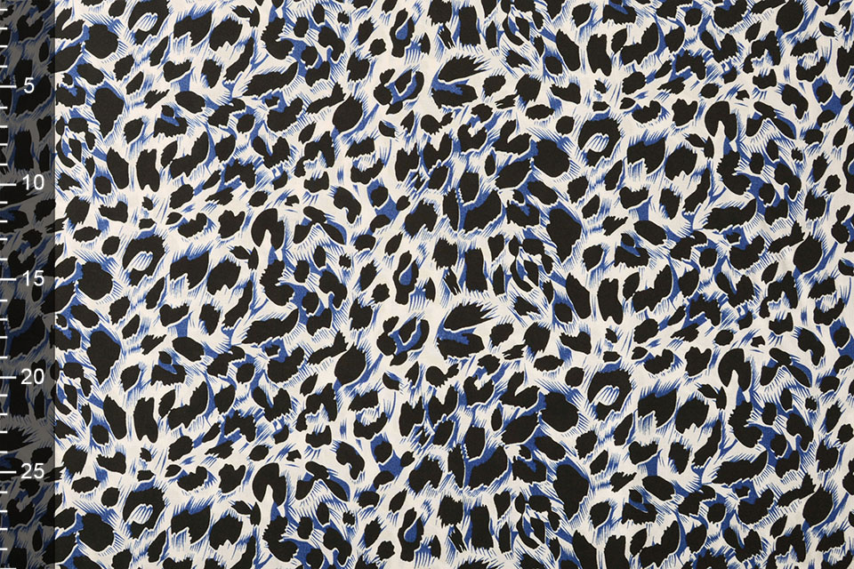 100% Viscose Madoa Blue