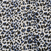 100% Viscose Madoa Blauw