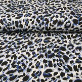 100% Viscose Madoa Blauw