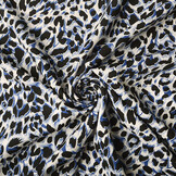 100% Viscose Madoa Blue