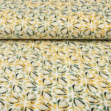 100% Viscose Morir Flor Geel