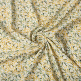 100% Viscose Morir Flor Geel