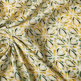 100% Viscose Morir Flor Geel