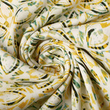 100% Viscose Morir Flor Yellow