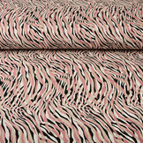 100% Viskose Zebra Rosa