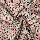 100% Viscose Zebra Pink