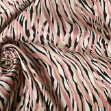 100% Viscose Zebra Roze